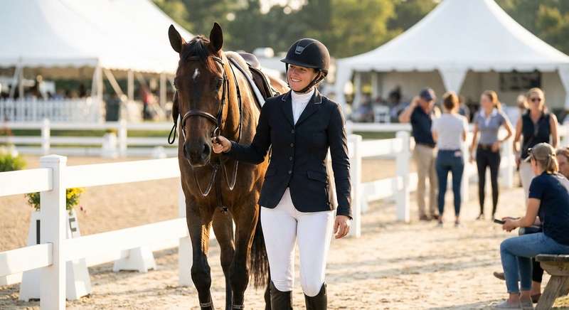 Komplette Reitausrüstung von Kopf bis Fuß