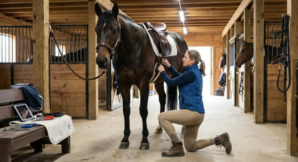 Professionelle Sattelanpassung – Sattelanpasser beim Pferd